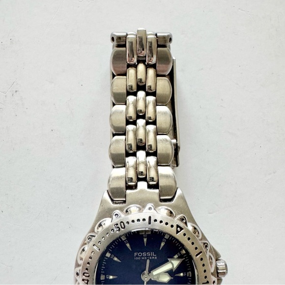 Fossil Blue 100 Meters AM-3099 Divers Watch 340105 - Picture 6 of 13